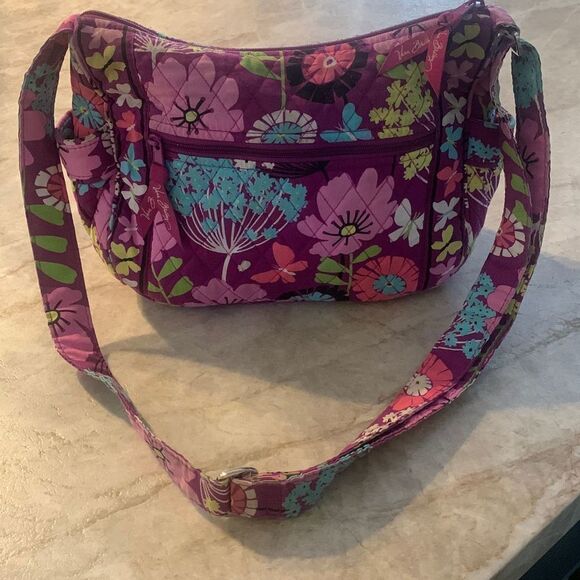VERA BRADLEY Pink Floral Crossbody - Picture 1 of 6